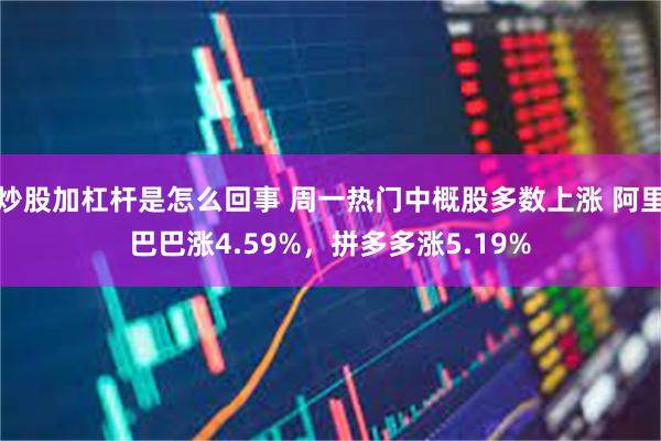 炒股加杠杆是怎么回事 周一热门中概股多数上涨 阿里巴巴涨4.59%，拼多多涨5.19%
