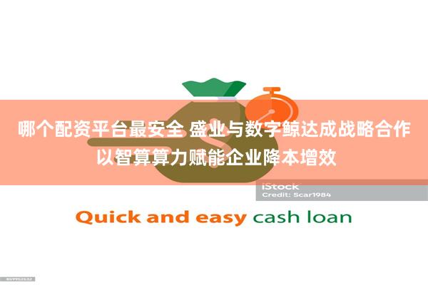 哪个配资平台最安全 盛业与数字鲸达成战略合作 以智算算力赋能企业降本增效